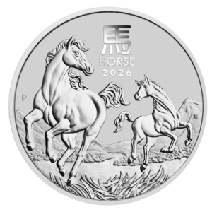 Perth Mint 2026 Year of the Horse 1/2oz Silver Coin in Capsule