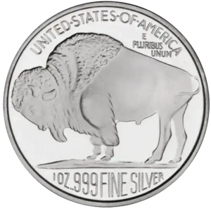 Buffalo 1oz Silver Round in Capsule
